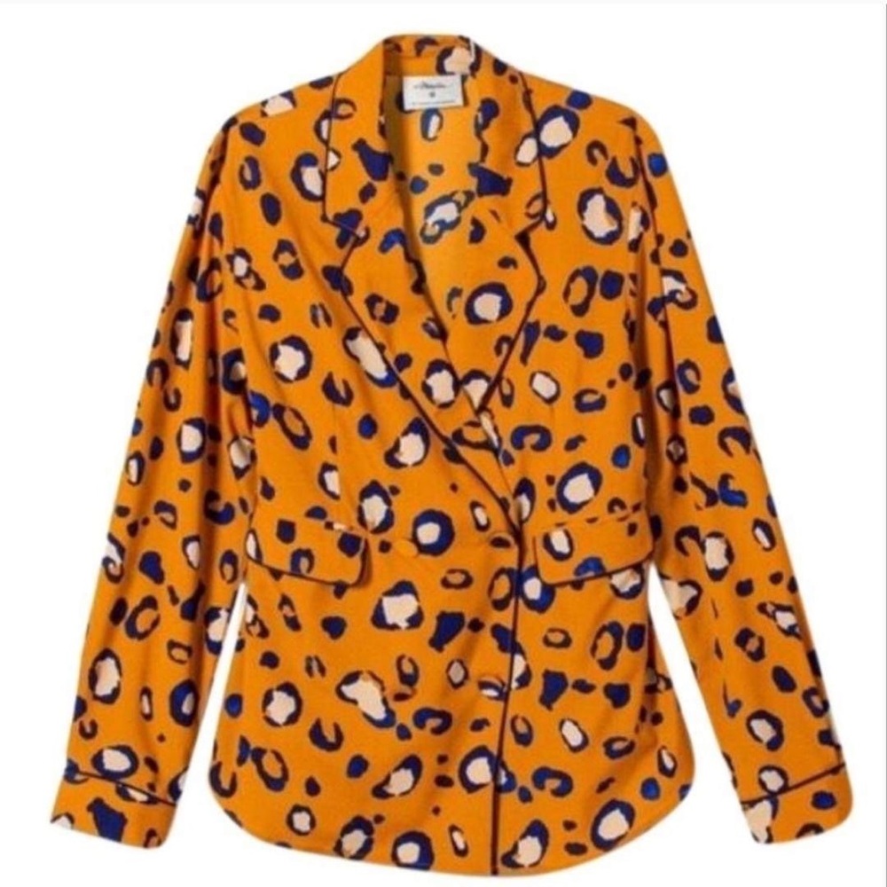 Phillip Lin Leopard print blazer